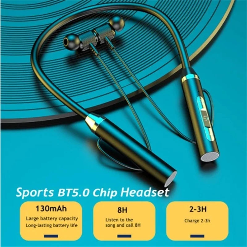 Wireless Headphone Fone Bluetooth 5.0 Neckband Earphones